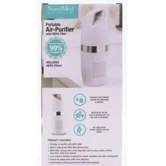 NuvoMed™ Portable Air Purifier with HEPA Filter (New) - Picture 4 of 15